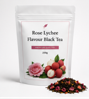 Rose Lychee Flavour Black Tea